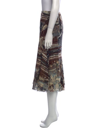 Fuzzi Printed Midi Length Skirt