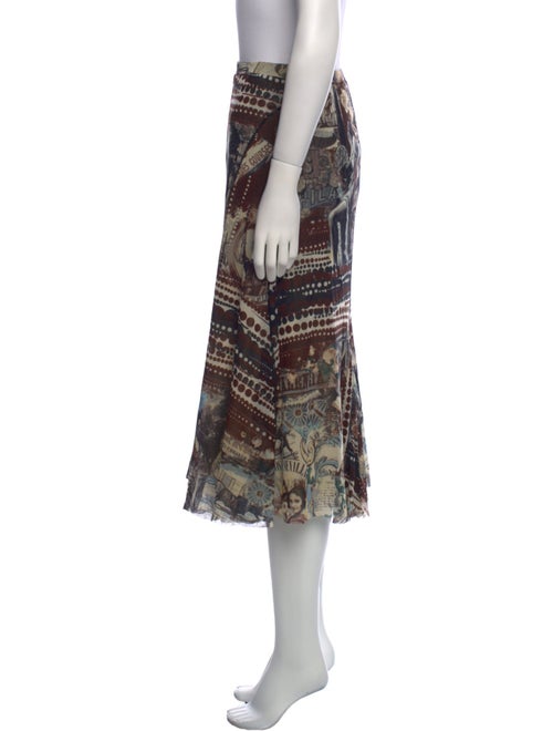 Fuzzi Printed Midi Length Skirt