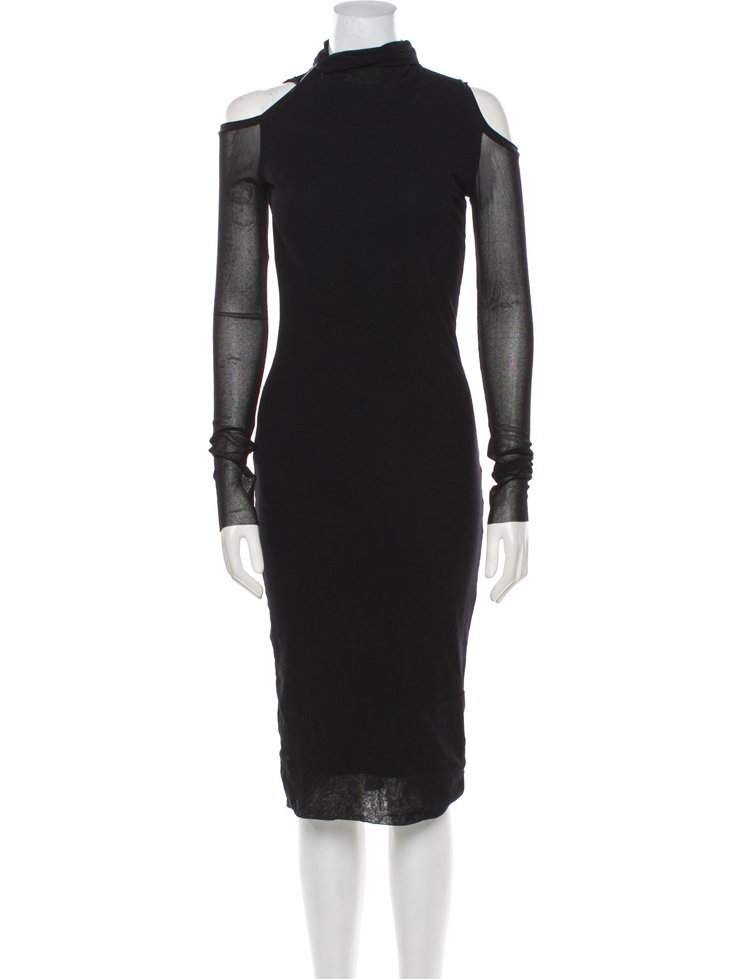 Fuzzi Turtleneck Midi Length Dress