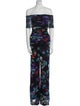 Fuzzi Printed Off-The-Shoulder Jumpsuit