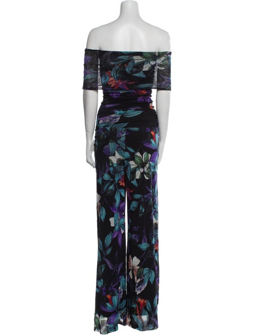 Fuzzi Printed Off-The-Shoulder Jumpsuit