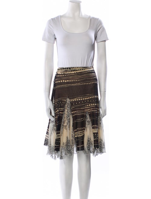 Fuzzi Printed Ruffle Embellishment Skirt Set