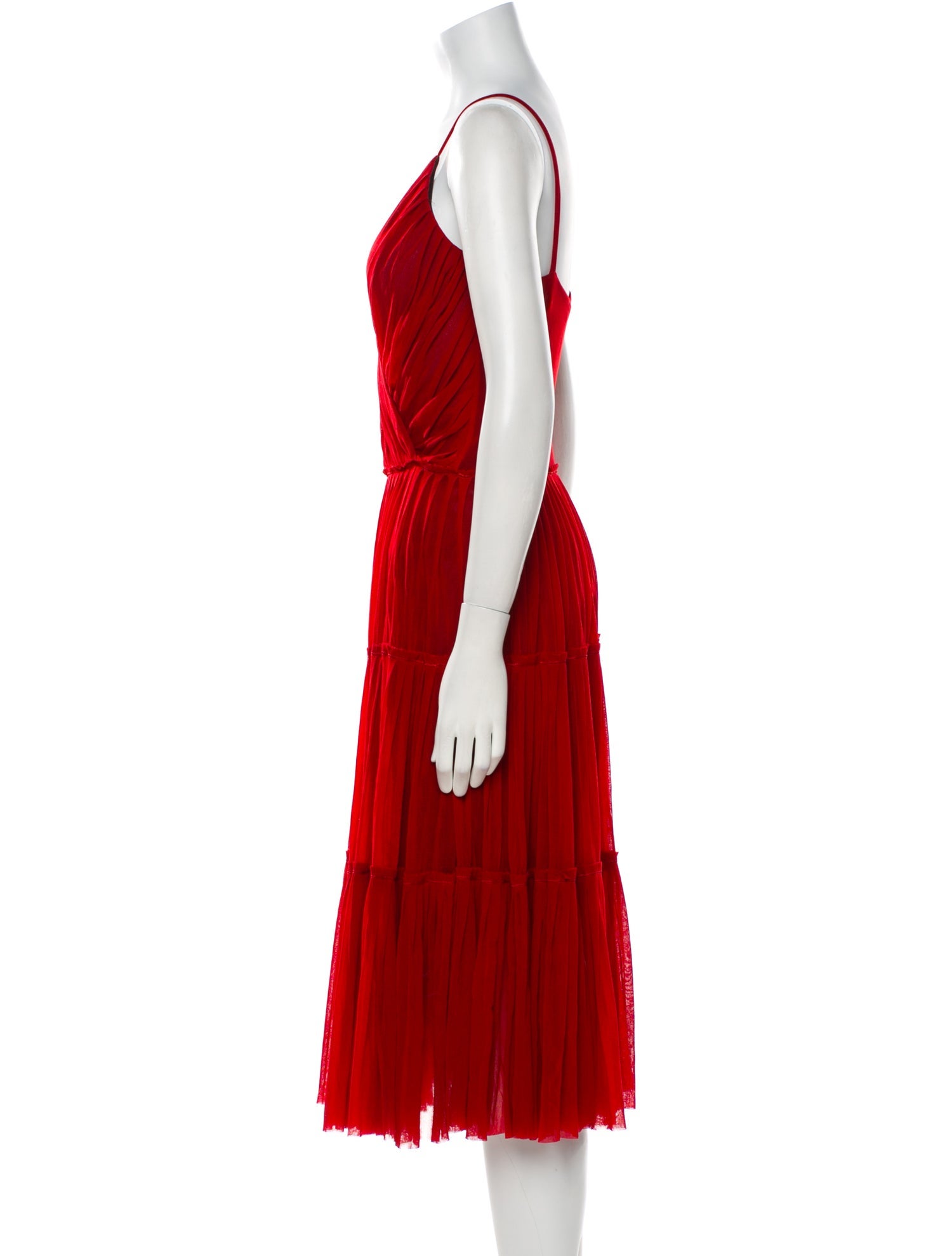 Fuzzi V-Neck Knee-Length Dress