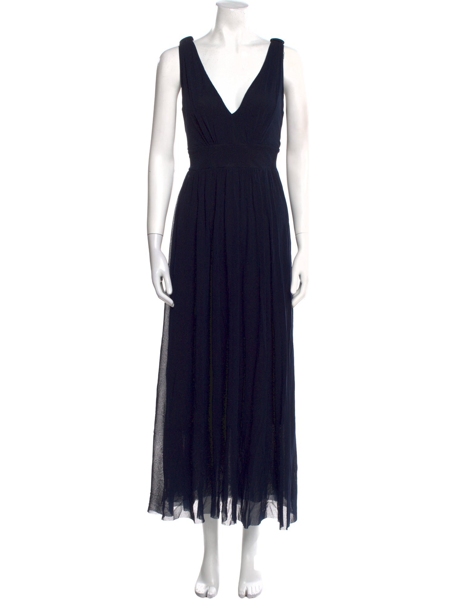 Fuzzi V-Neck Long Dress