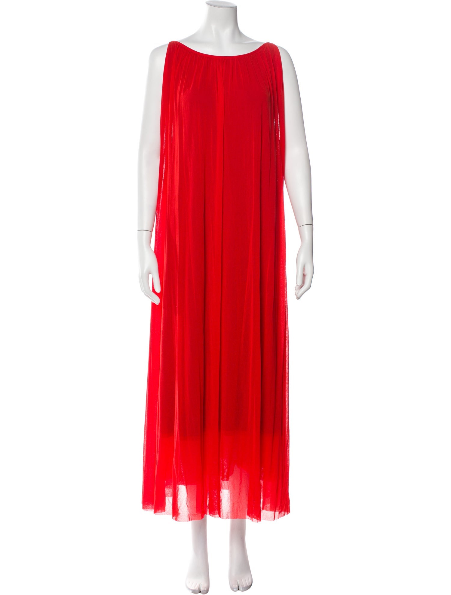 Fuzzi Bateau Neckline Midi Length Dress