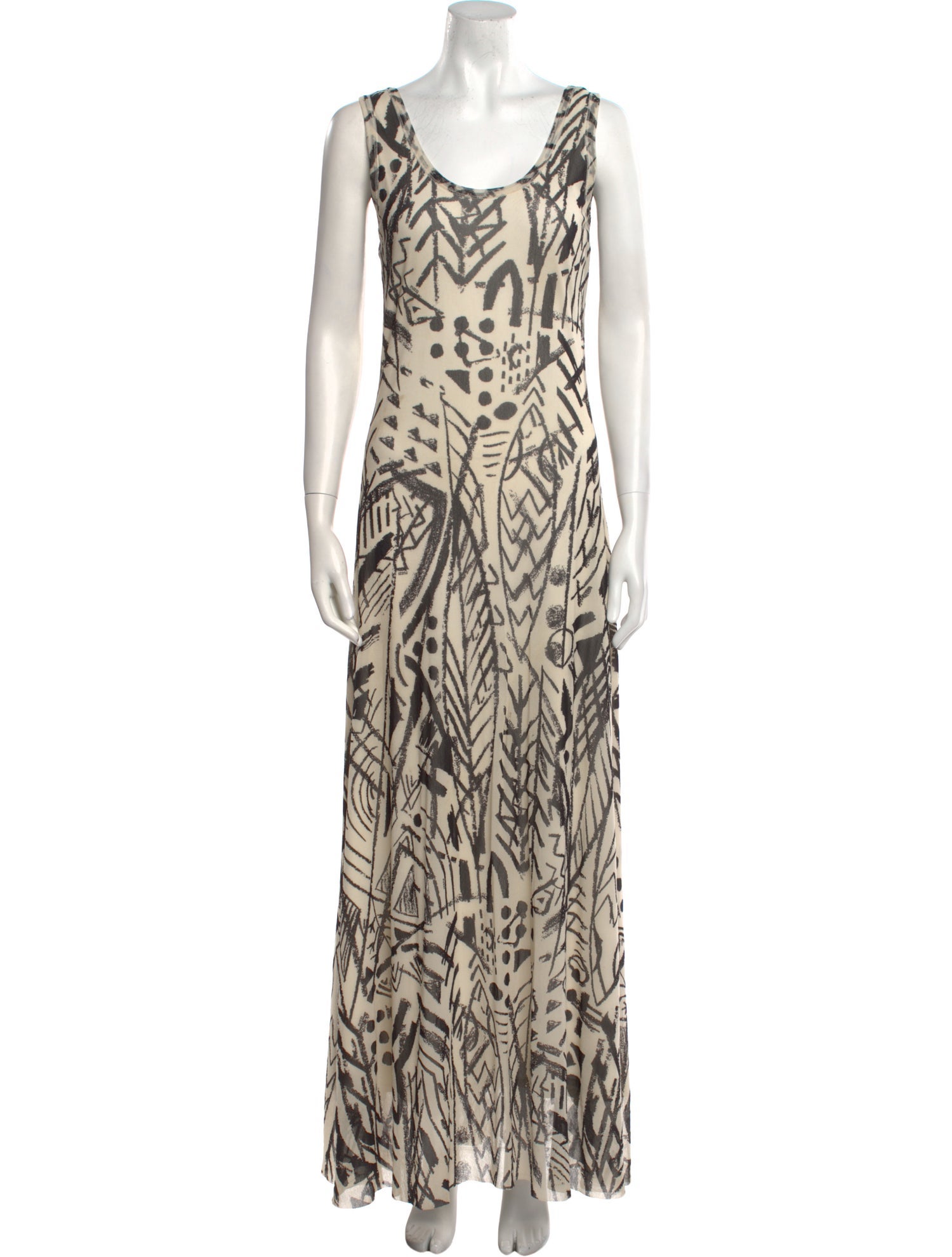 Fuzzi Animal Print Long Dress