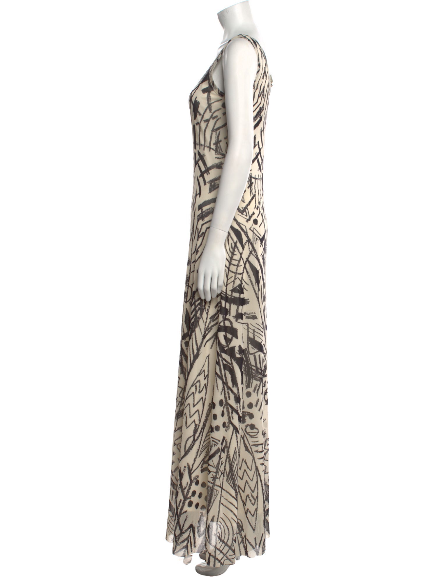 Fuzzi Animal Print Long Dress