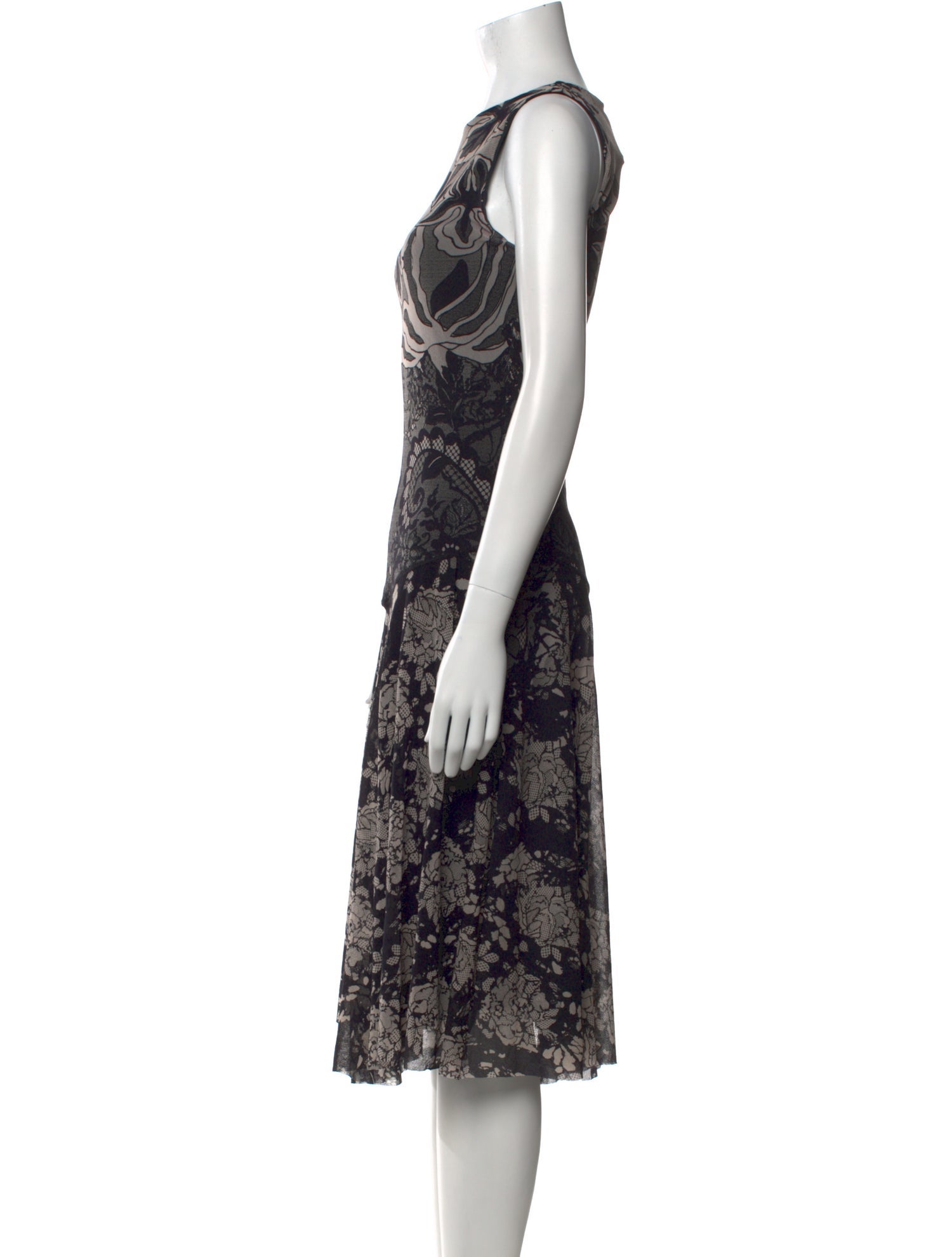 Fuzzi Nylon Midi Length Dress