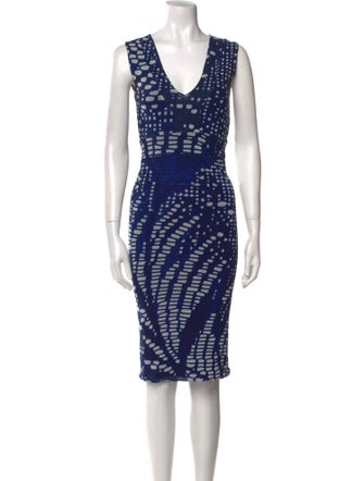 Fuzzi Printed Midi Length Dress