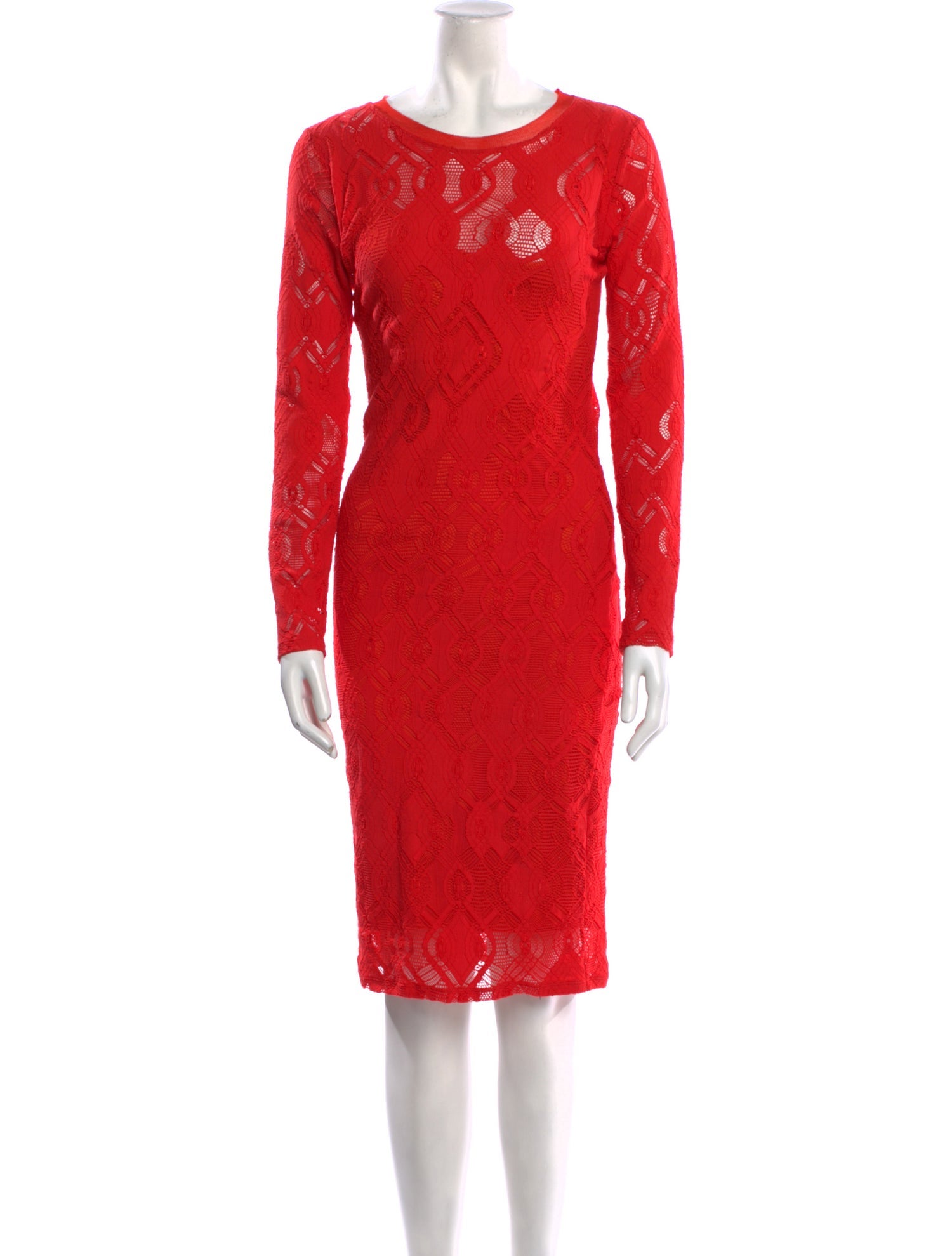 Fuzzi Lace Pattern Midi Length Dress w/ Tags