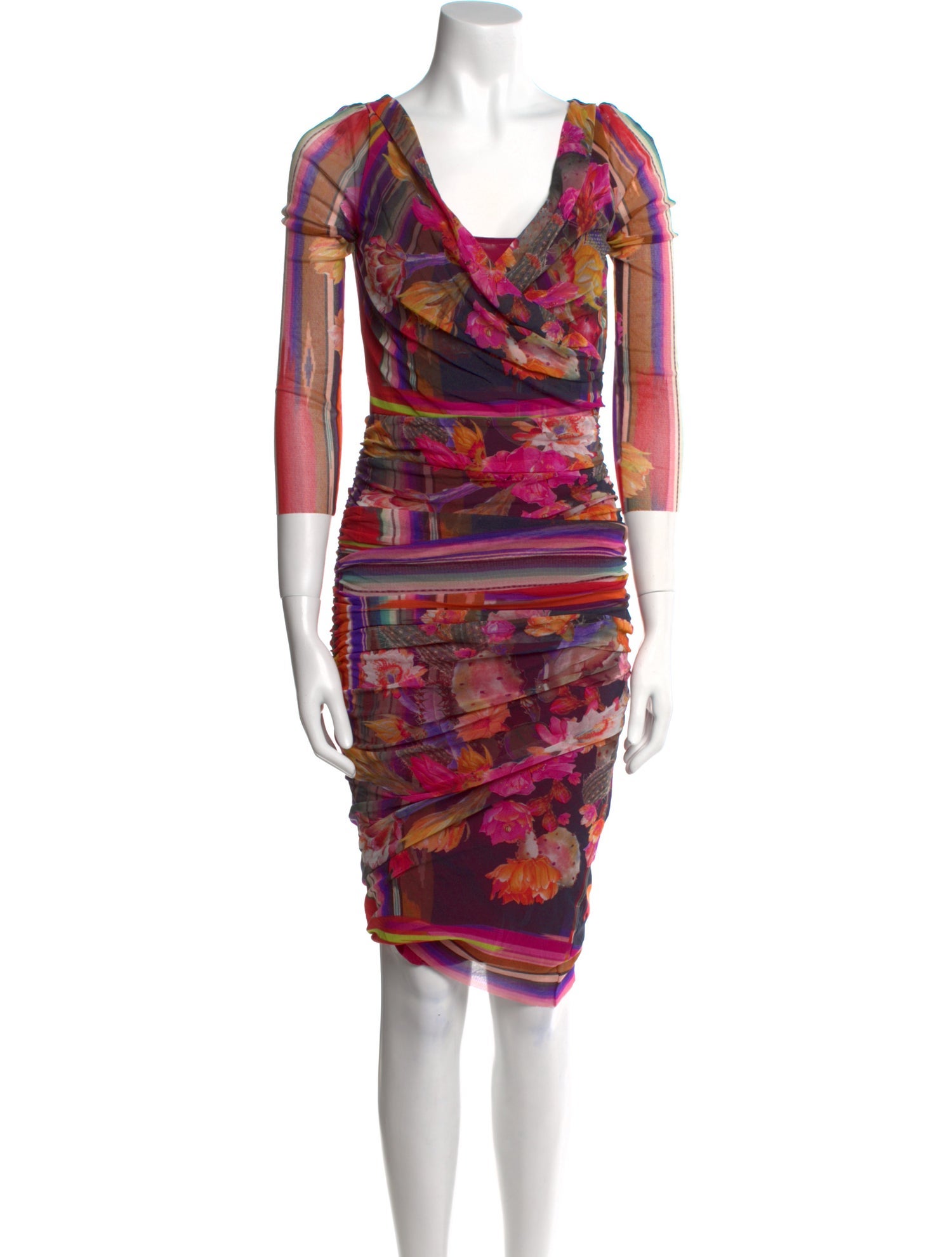 Fuzzi Printed Midi Length Dress