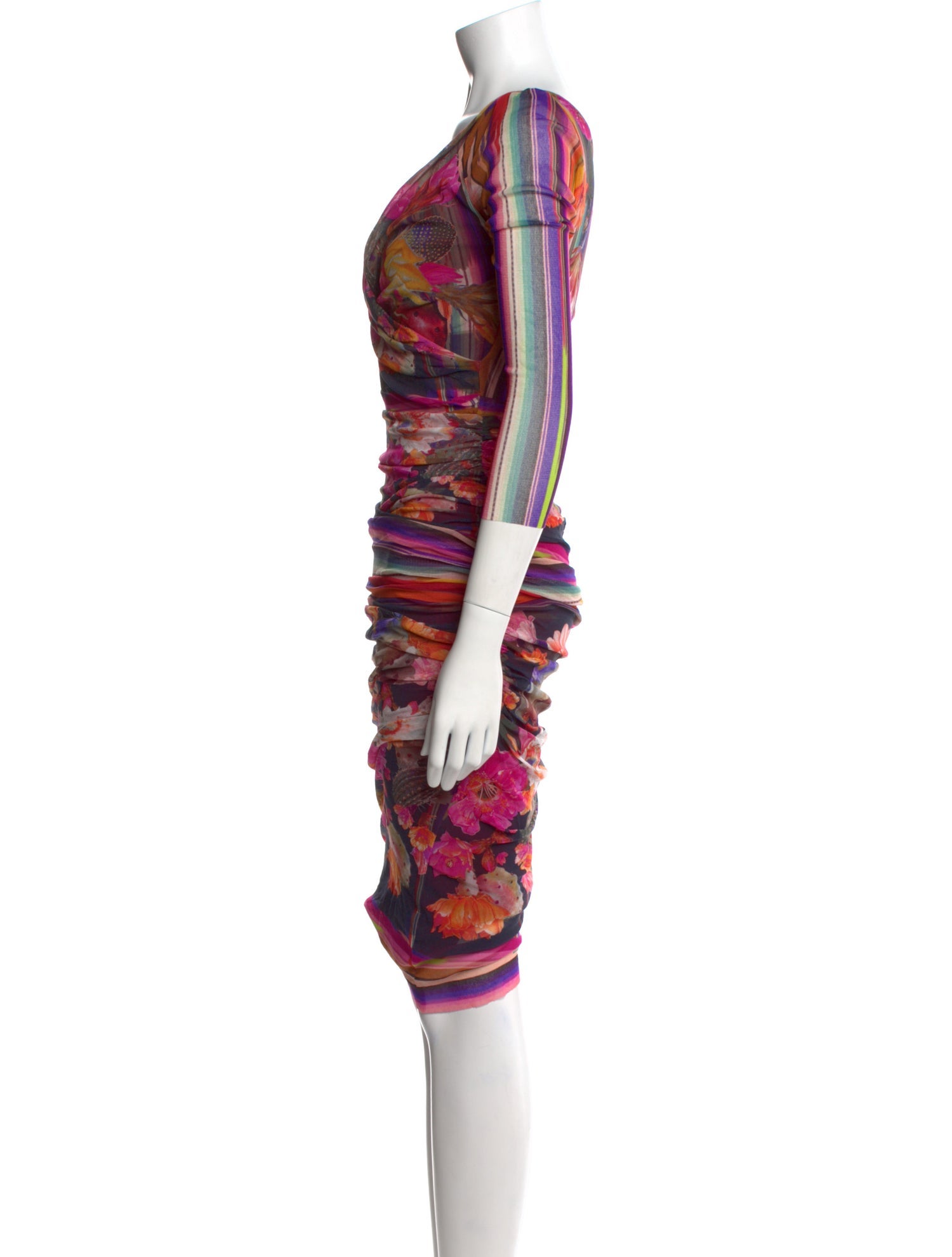 Fuzzi Printed Midi Length Dress