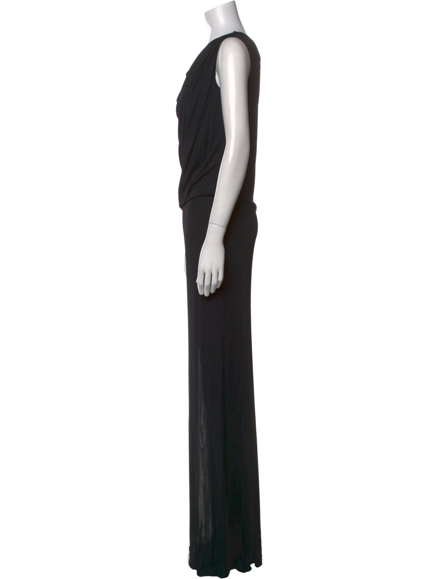 Fuzzi Cowl Neck Long Dress