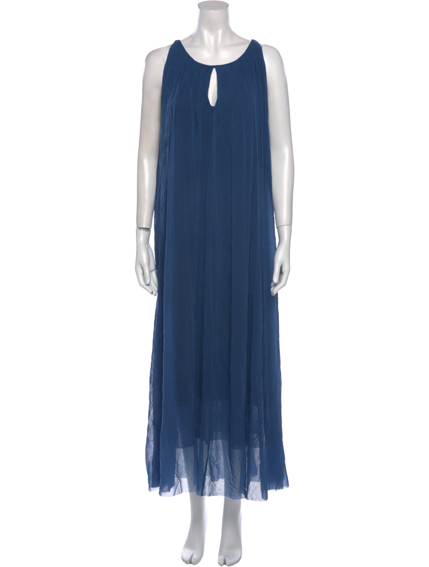 Fuzzi Scoop Neck Long Dress