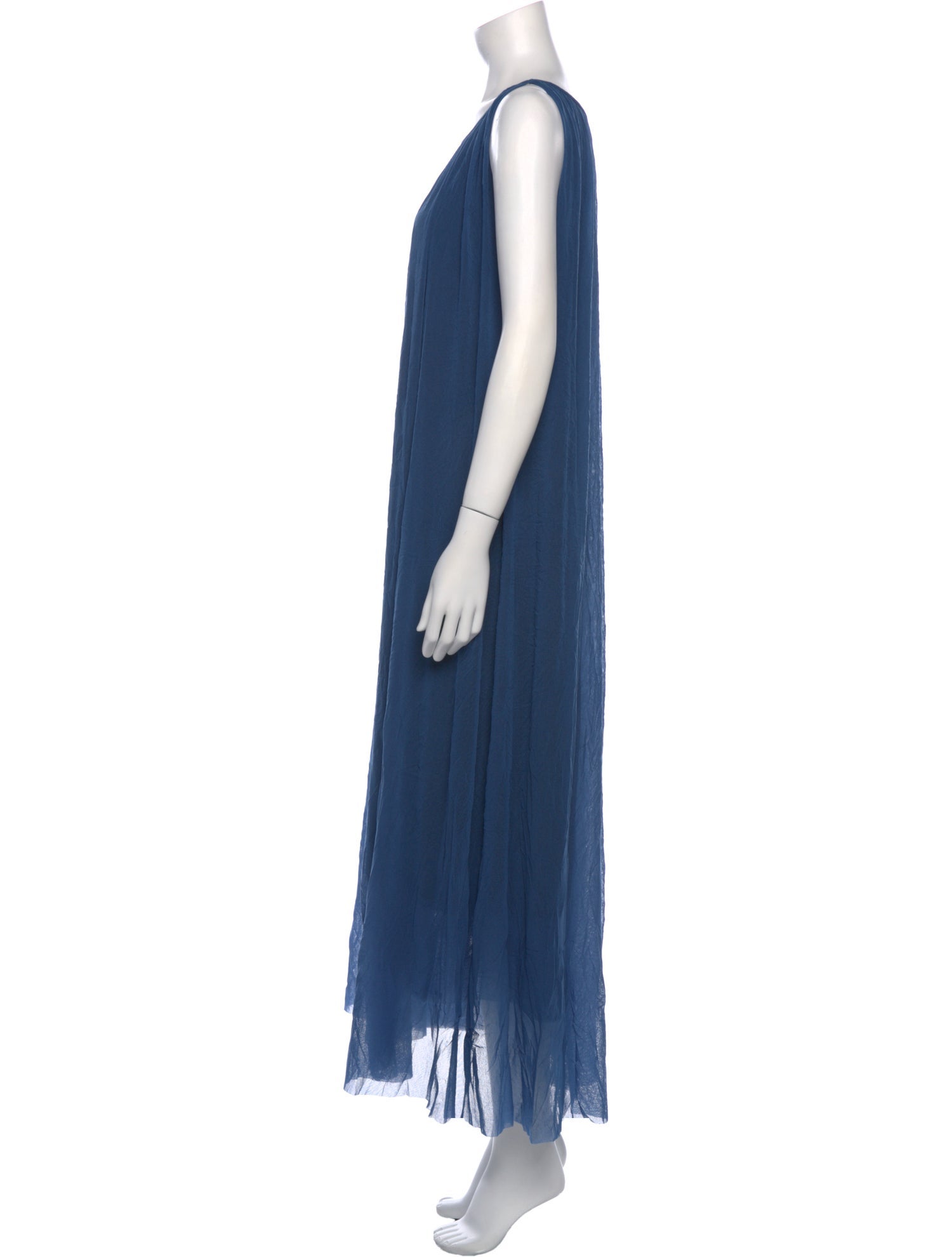 Fuzzi Scoop Neck Long Dress