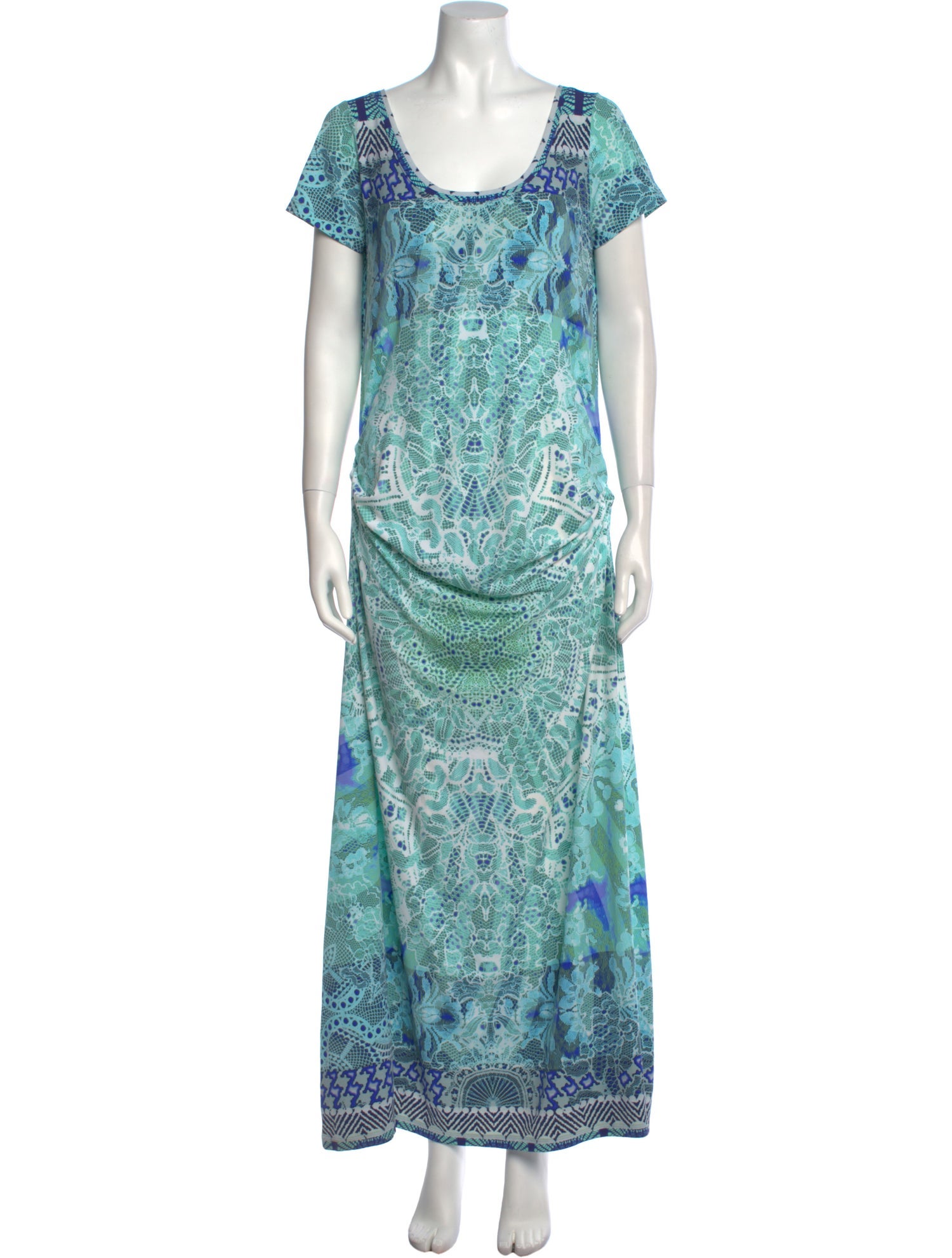 Fuzzi Paisley Print Long Dress