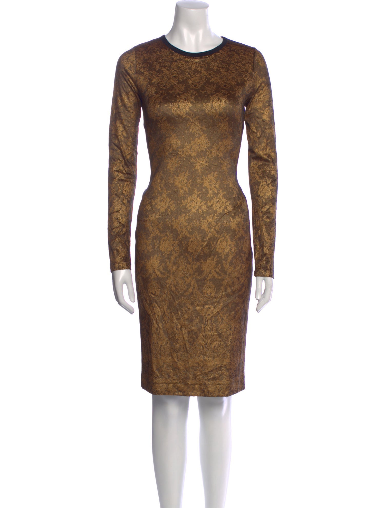 Fuzzi Animal Print Knee-Length Dress