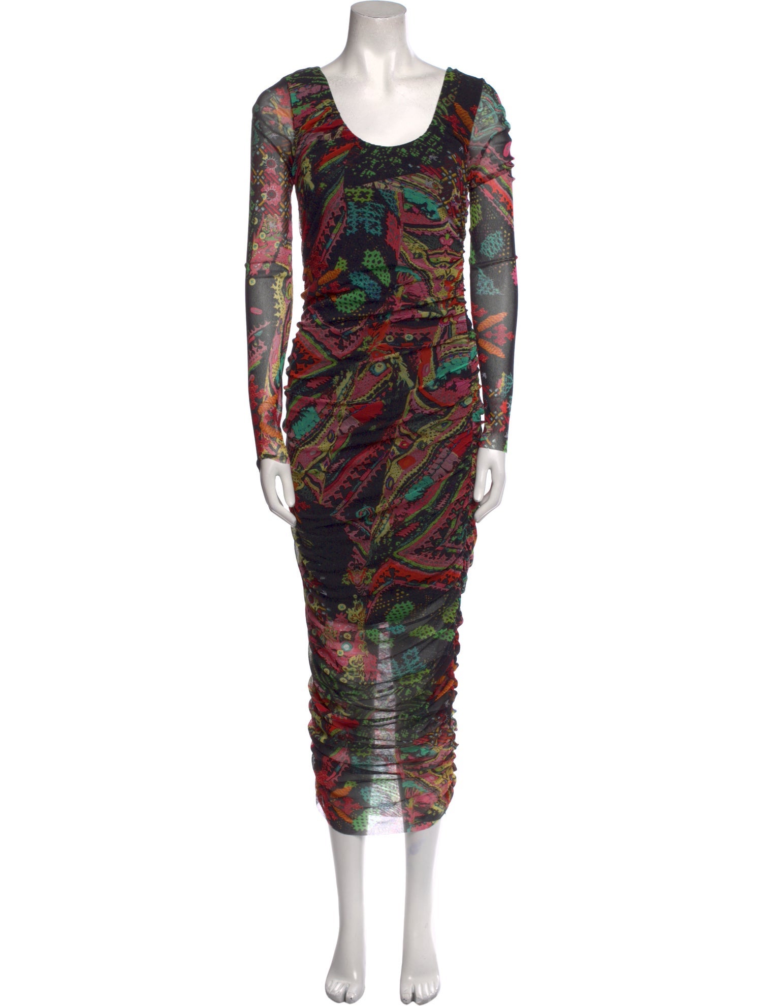 Fuzzi Printed Midi Length Dress