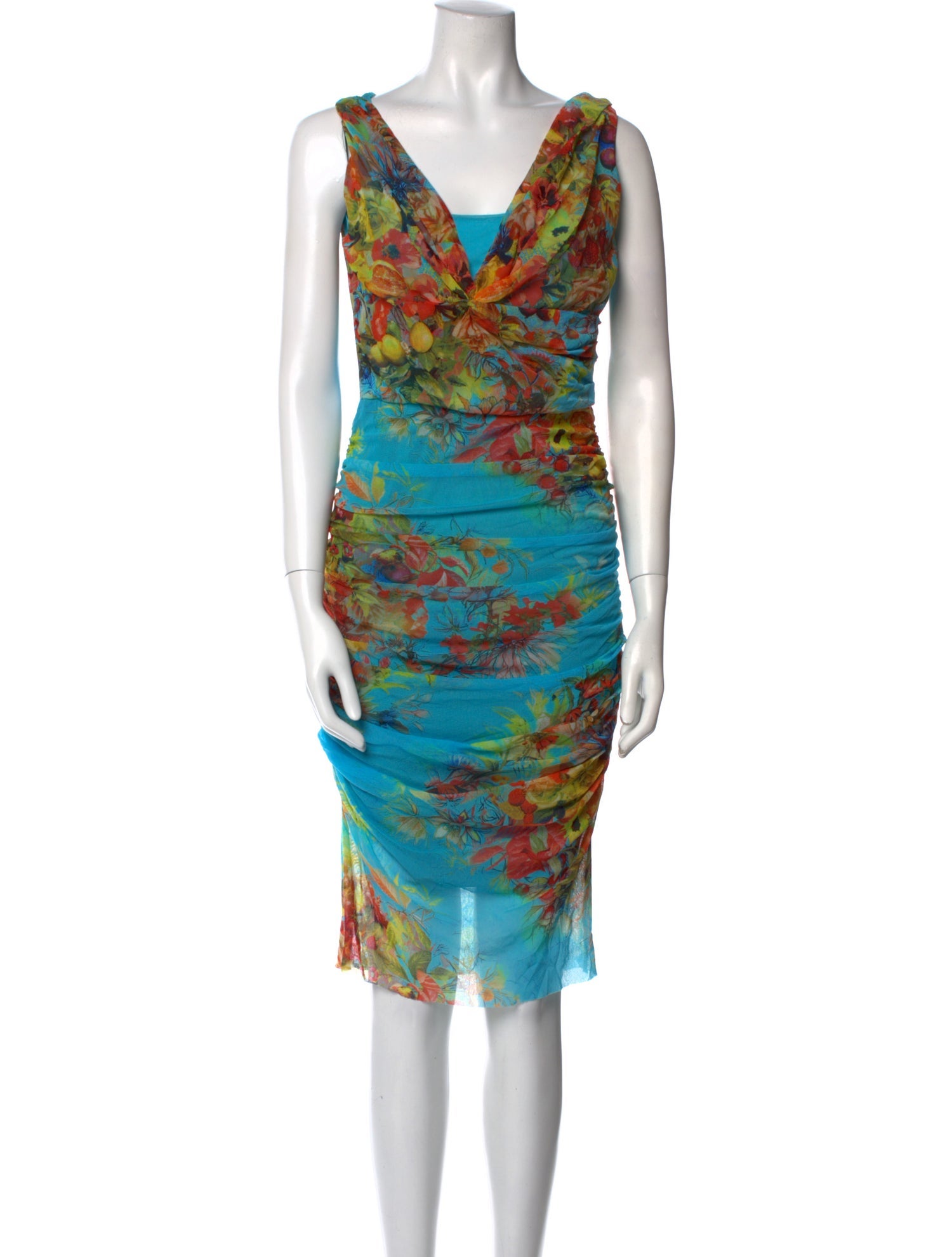 Fuzzi Printed Knee-Length Dress