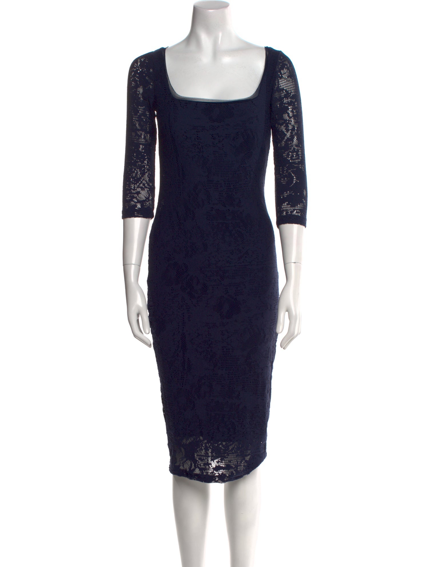 Fuzzi Lace Midi Length Dress