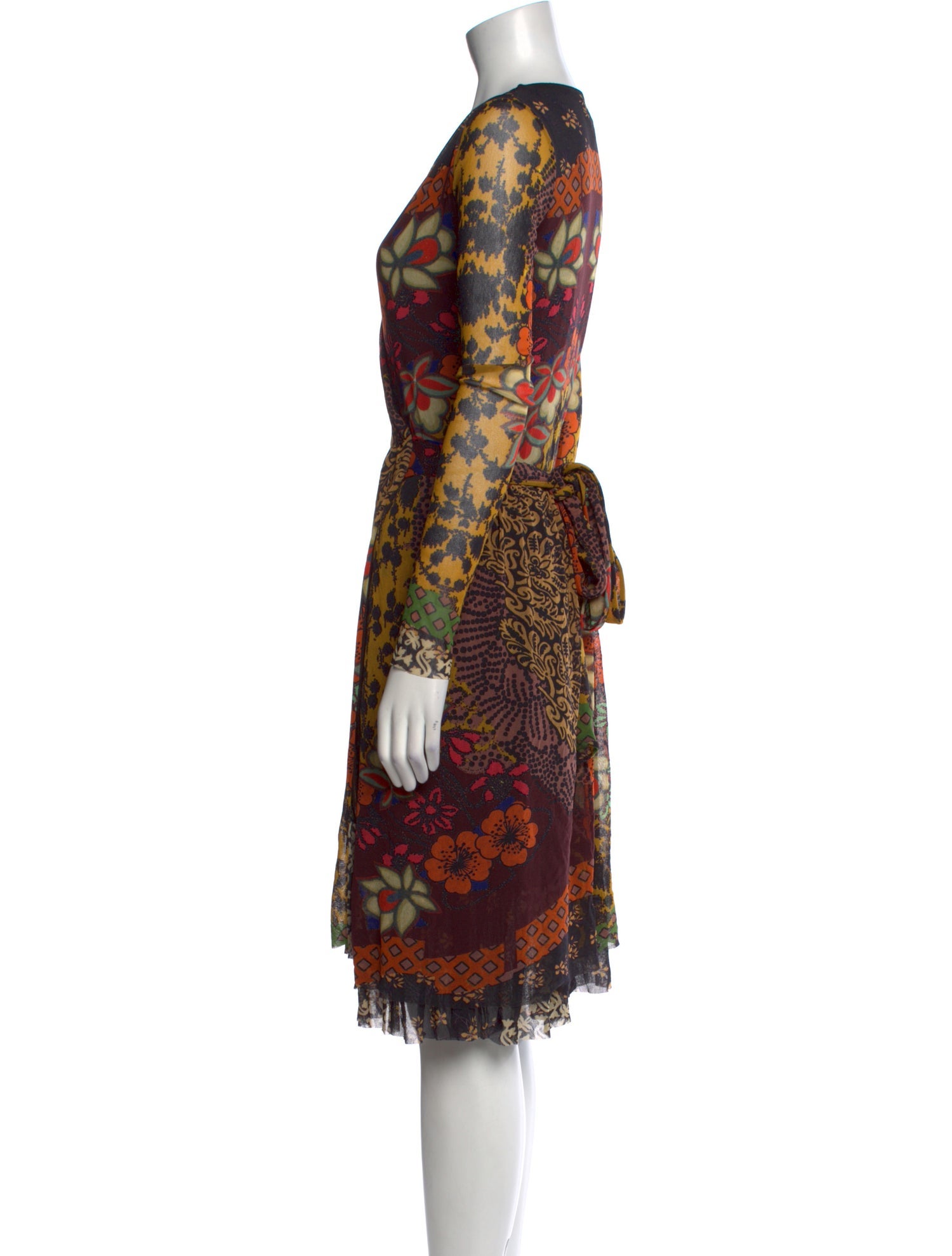 Fuzzi Printed Knee-Length Dress