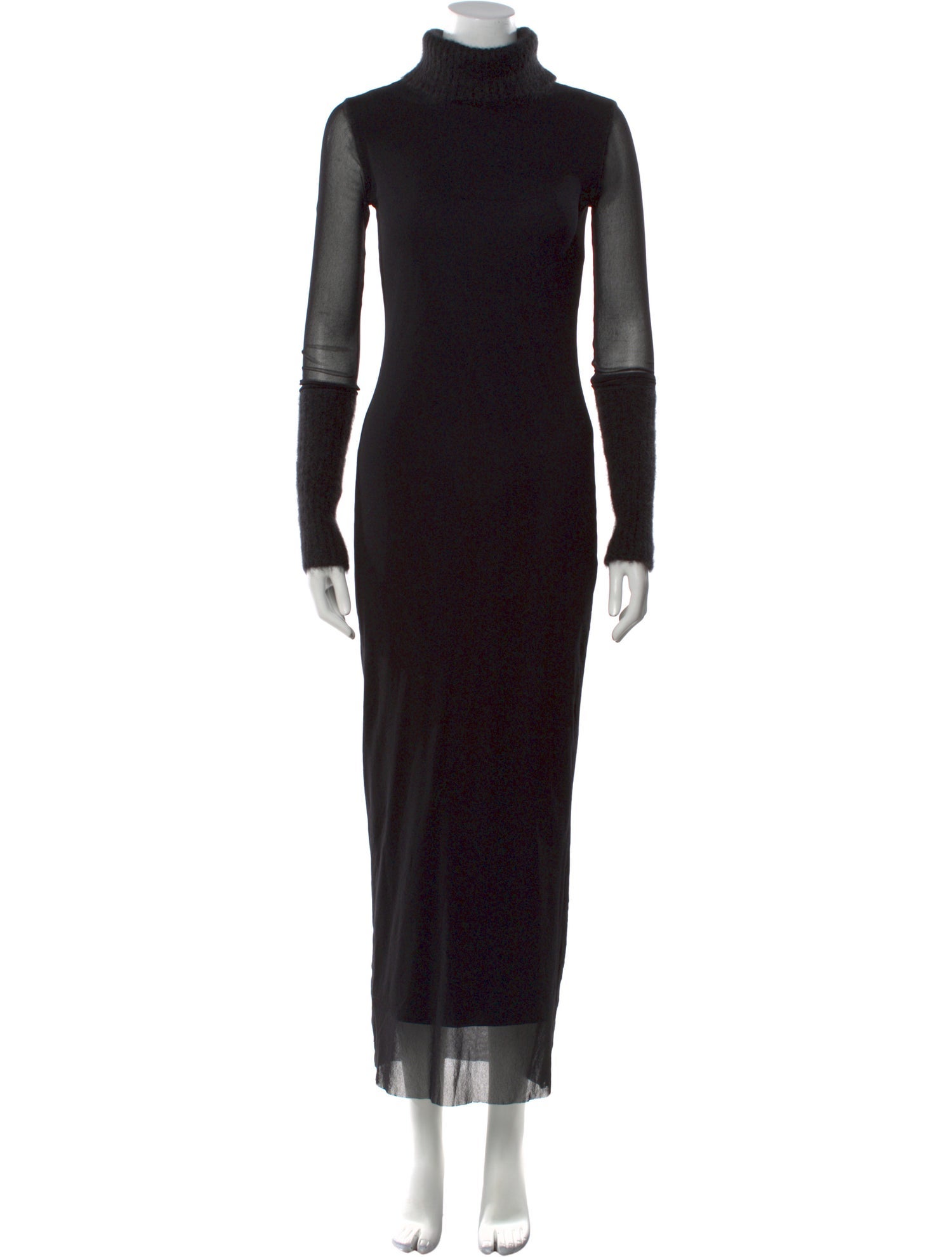 Fuzzi Turtleneck Long Dress