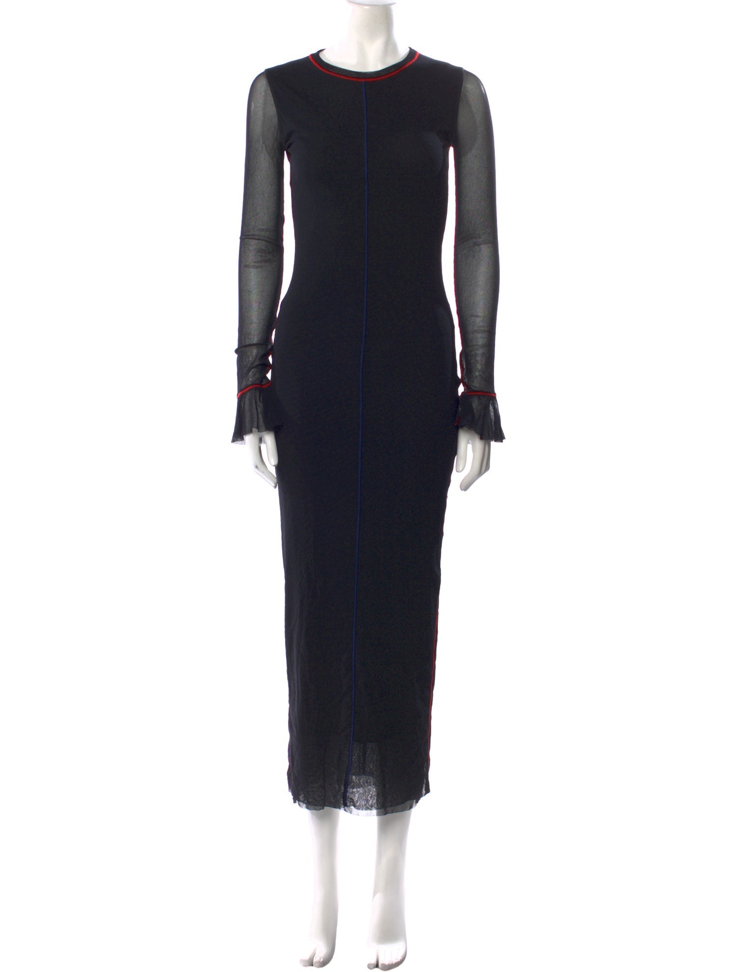 Fuzzi Crew Neck Long Dress