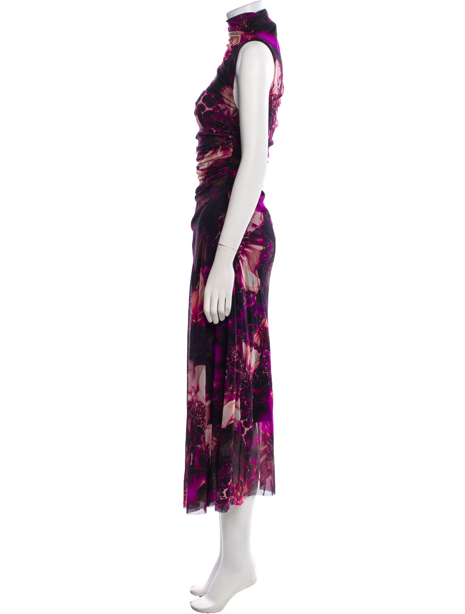 Fuzzi Floral Print Long Dress