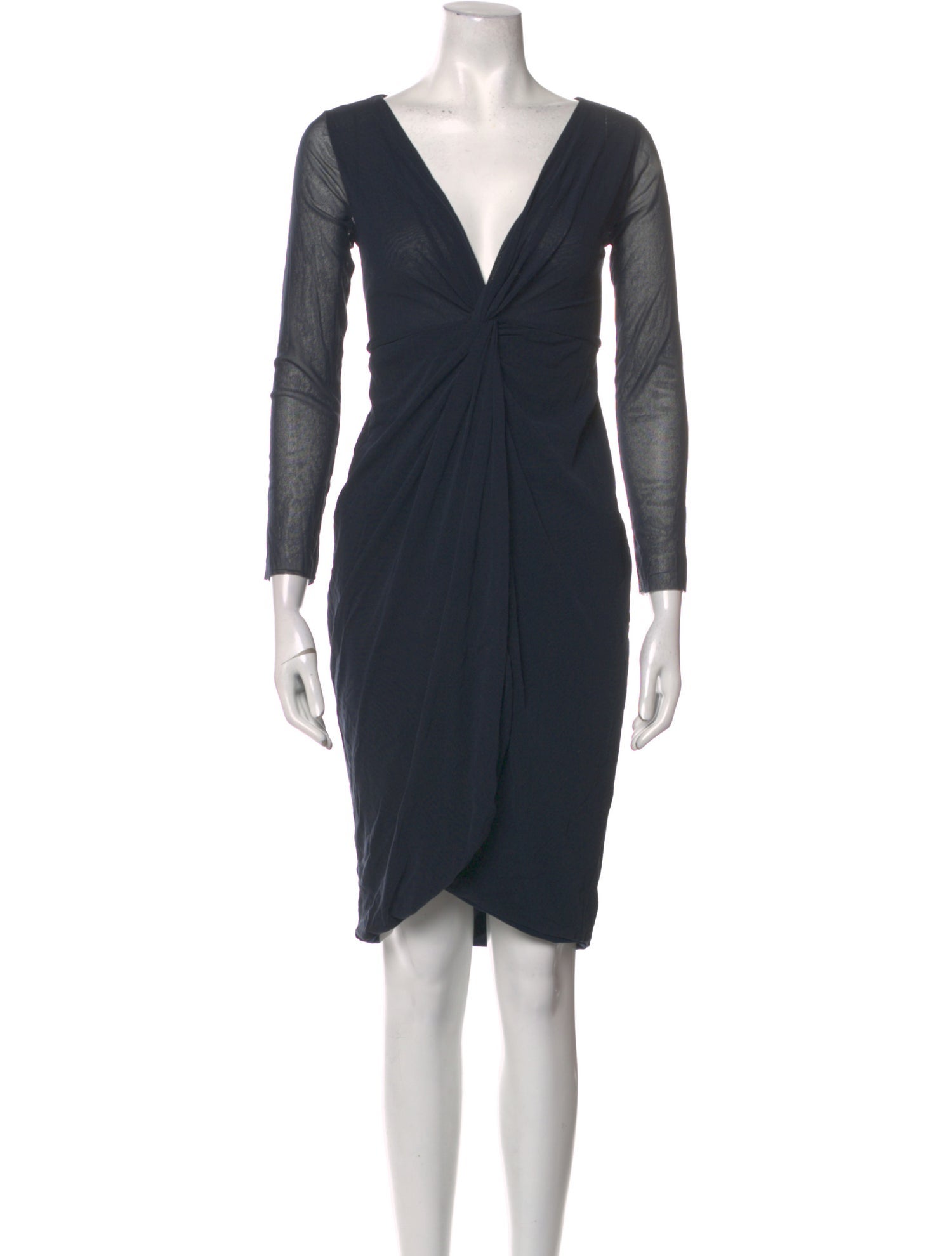 Fuzzi V-Neck Knee-Length Dress