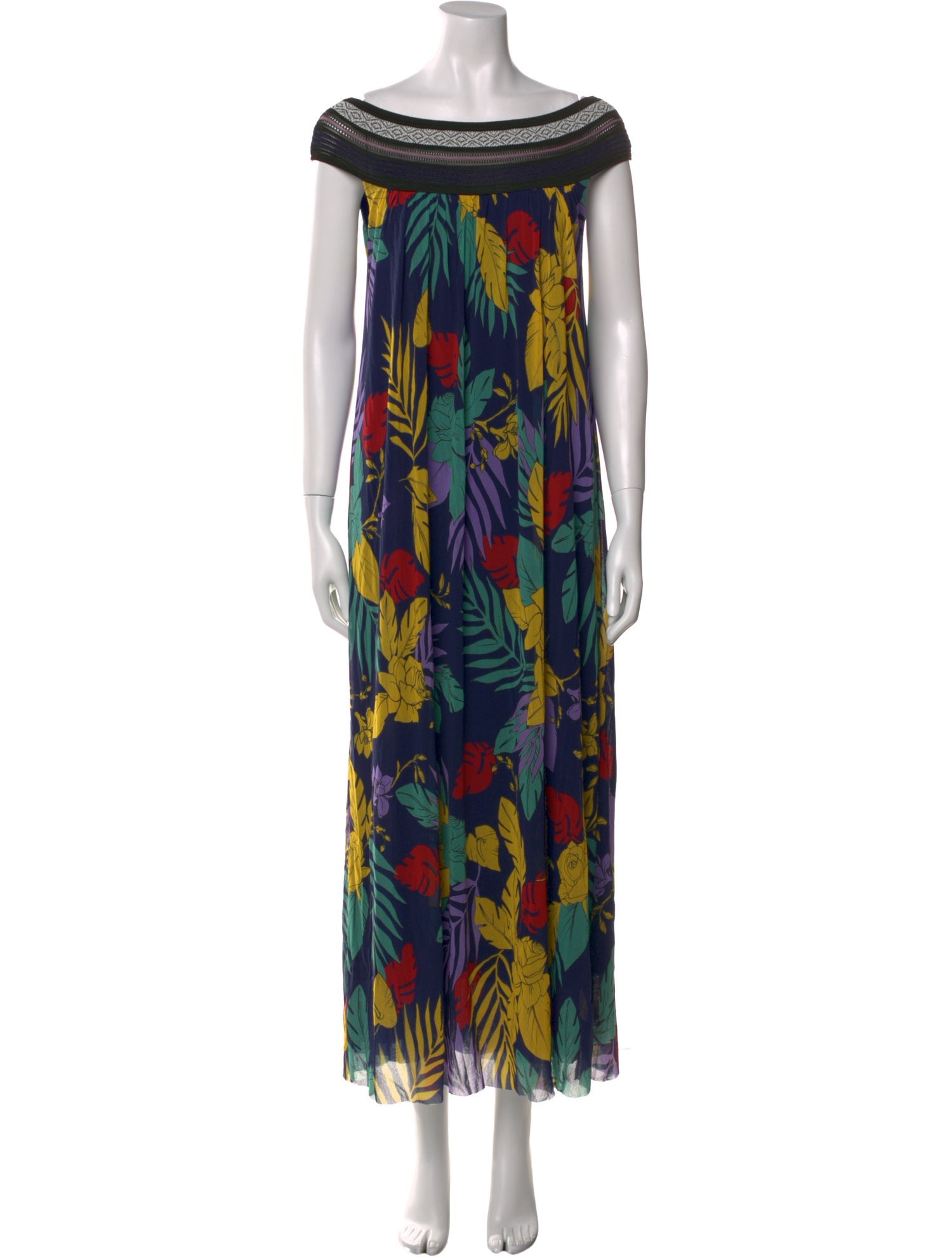 Fuzzi Printed Long Dress