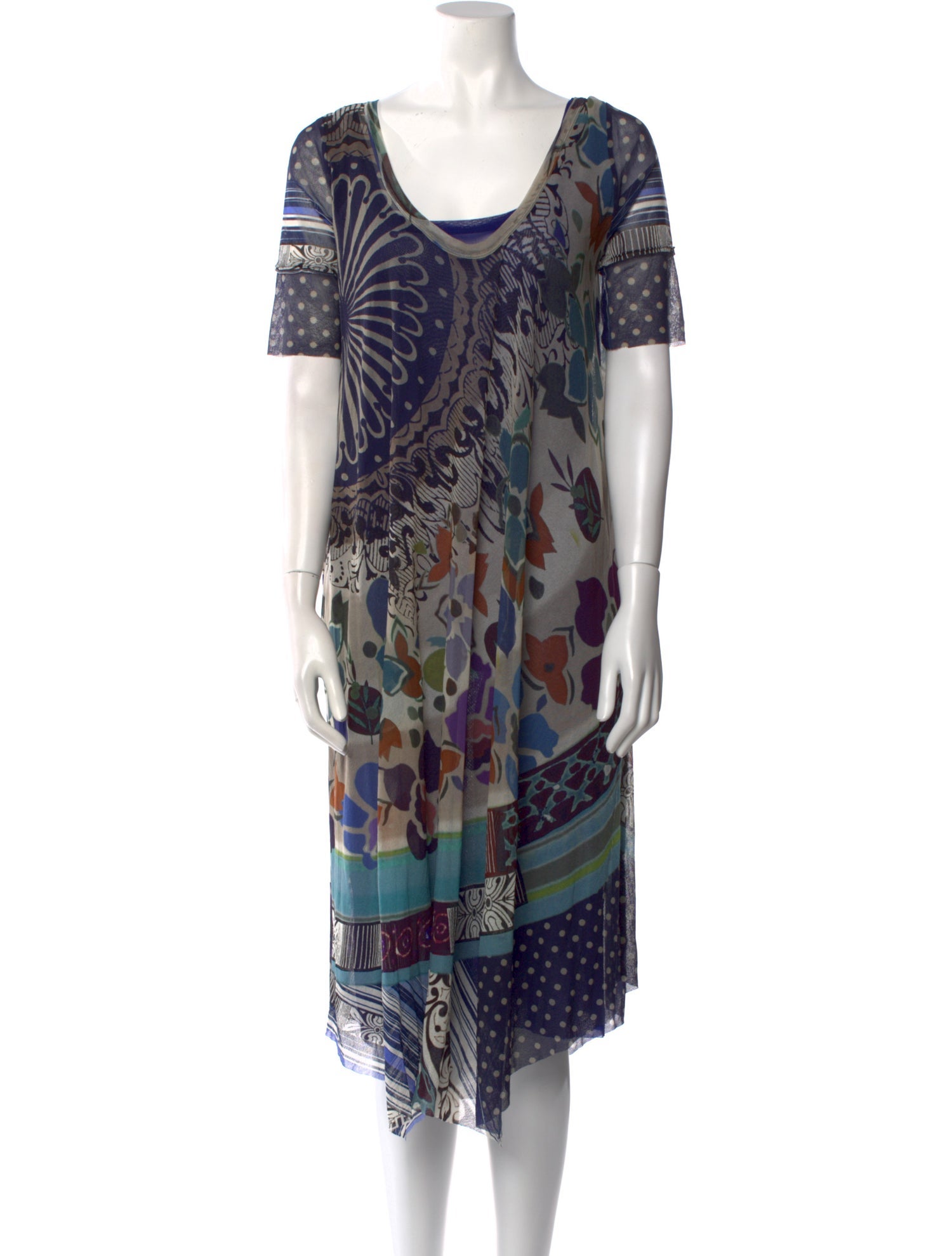 Fuzzi Printed Midi Length Dress