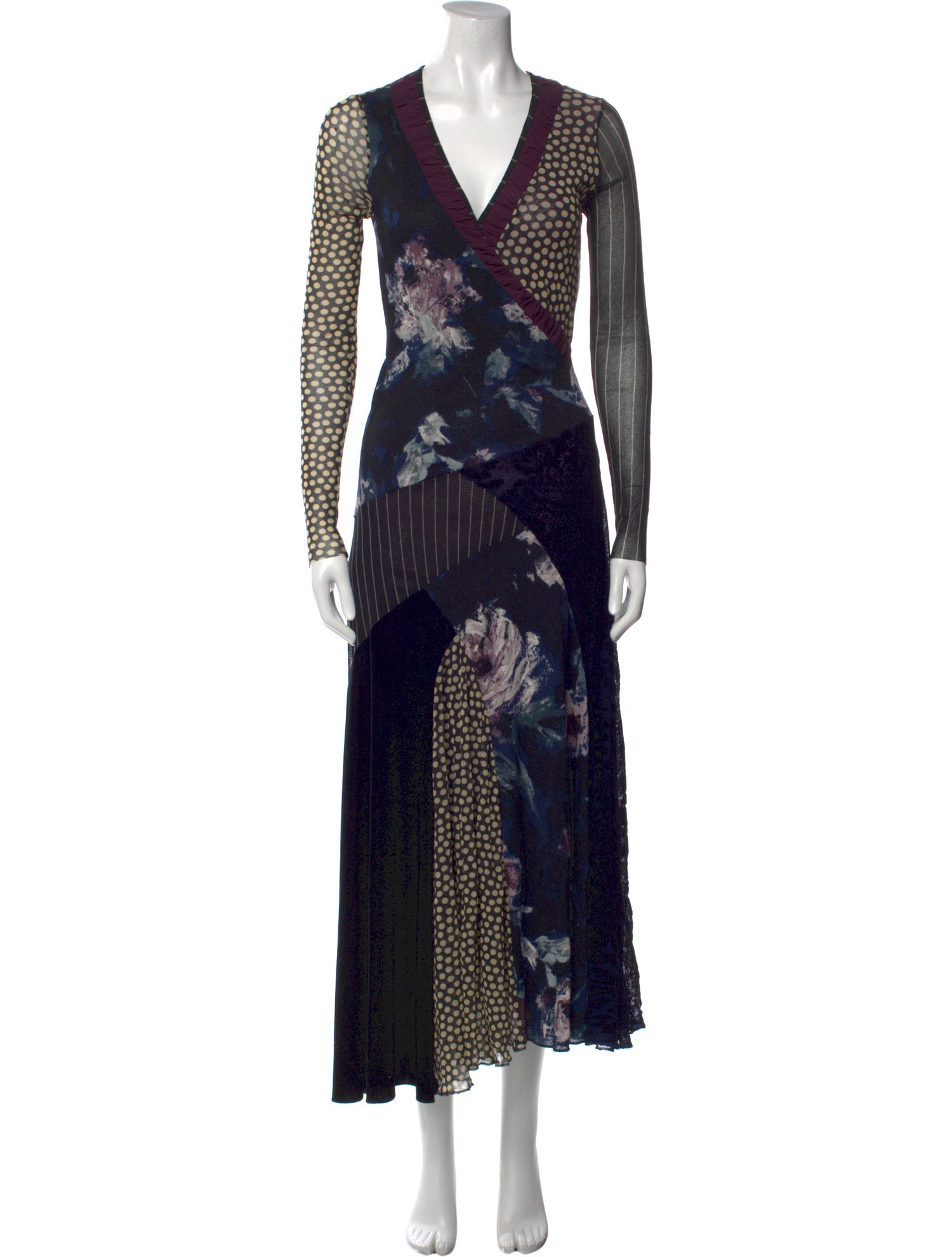 Fuzzi Nylon Long Dress