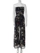 Fuzzi Printed Strapless Jumpsuit