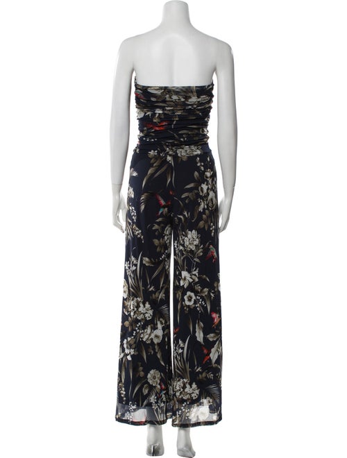 Fuzzi Printed Strapless Jumpsuit