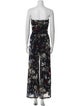 Fuzzi Printed Strapless Jumpsuit