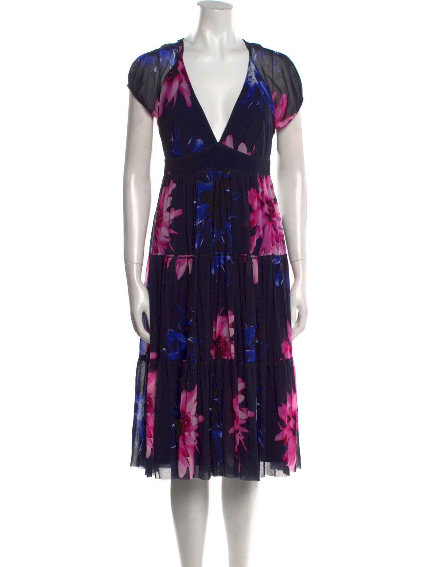 Fuzzi Printed Midi Length Dress