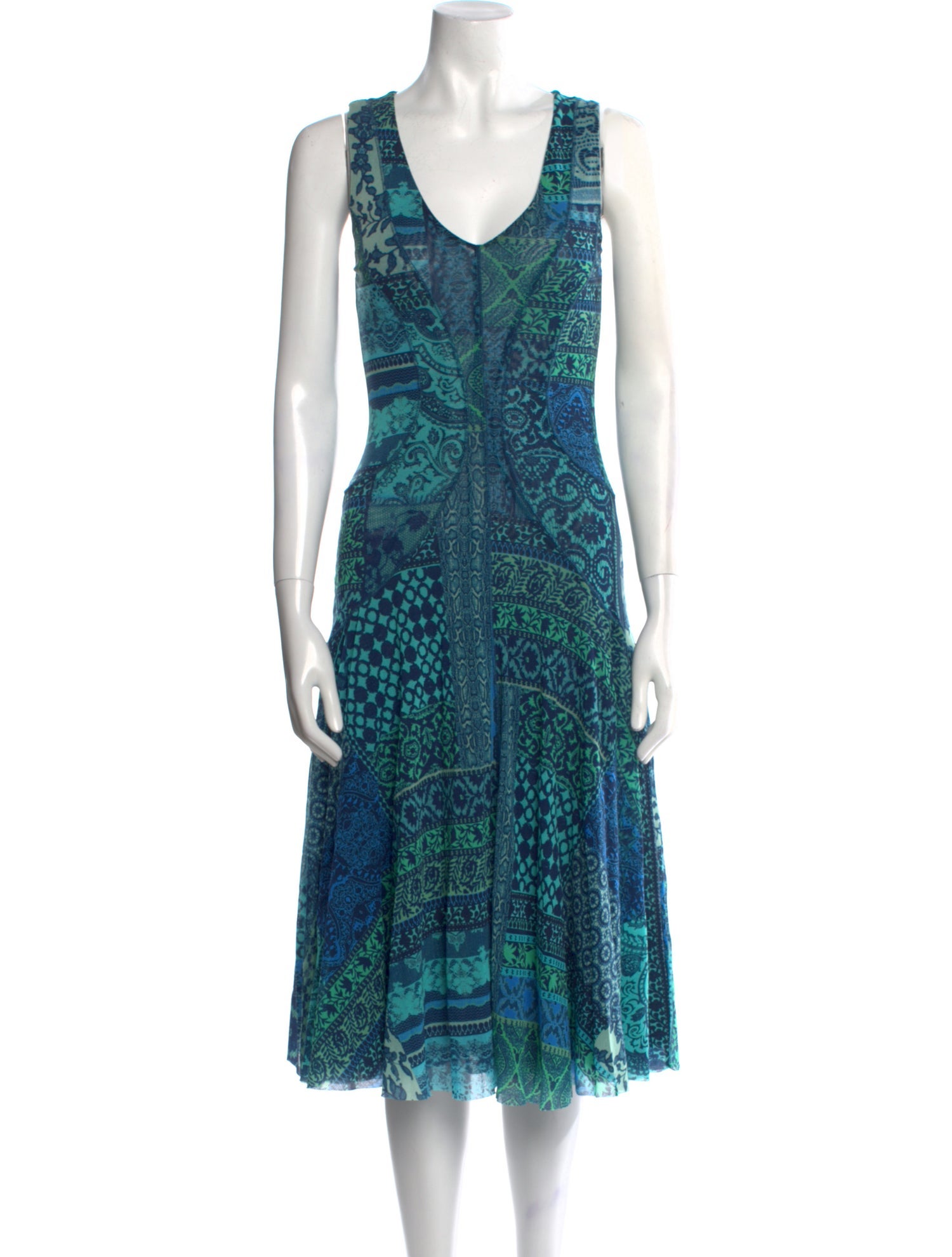 Fuzzi Nylon Midi Length Dress