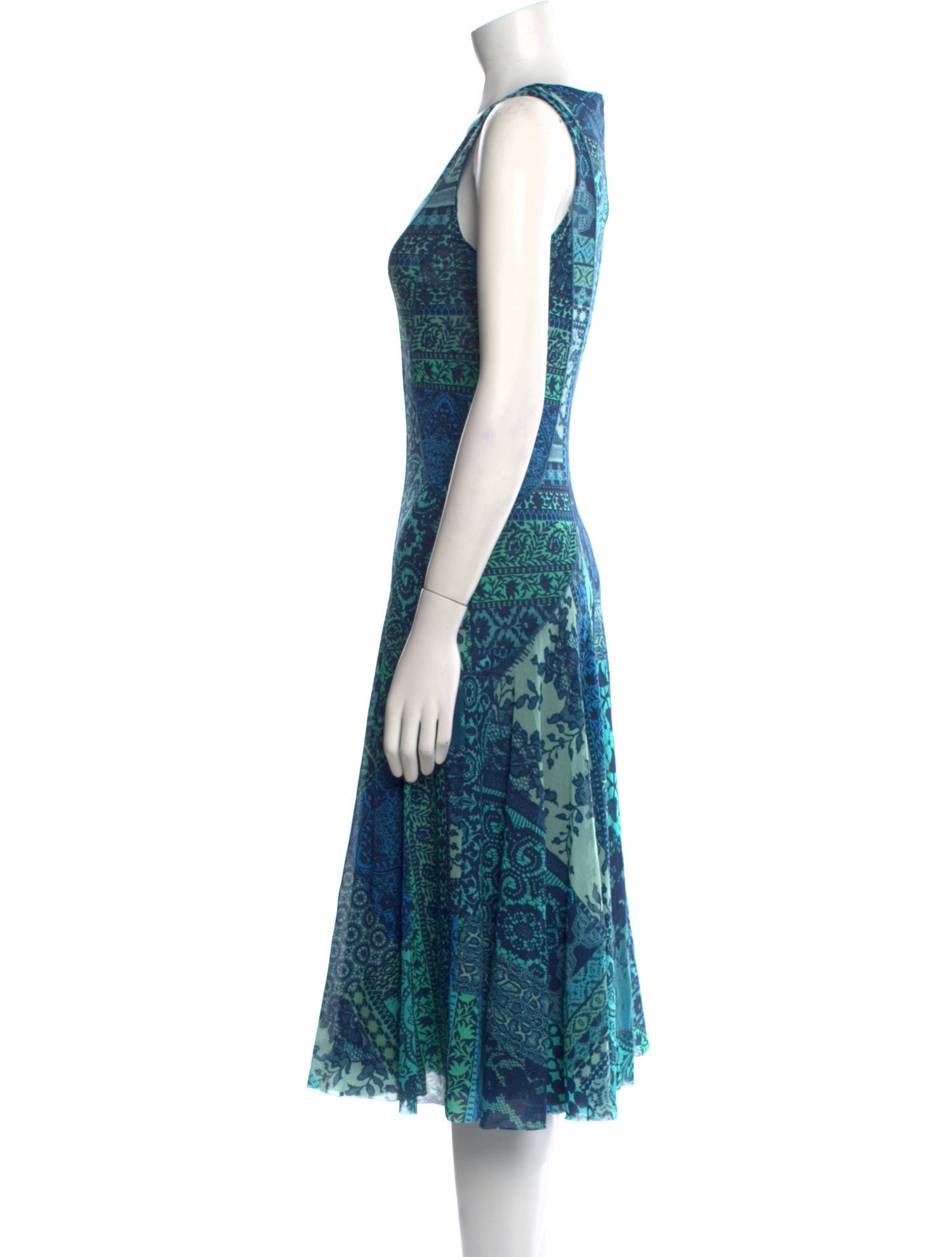 Fuzzi Nylon Midi Length Dress