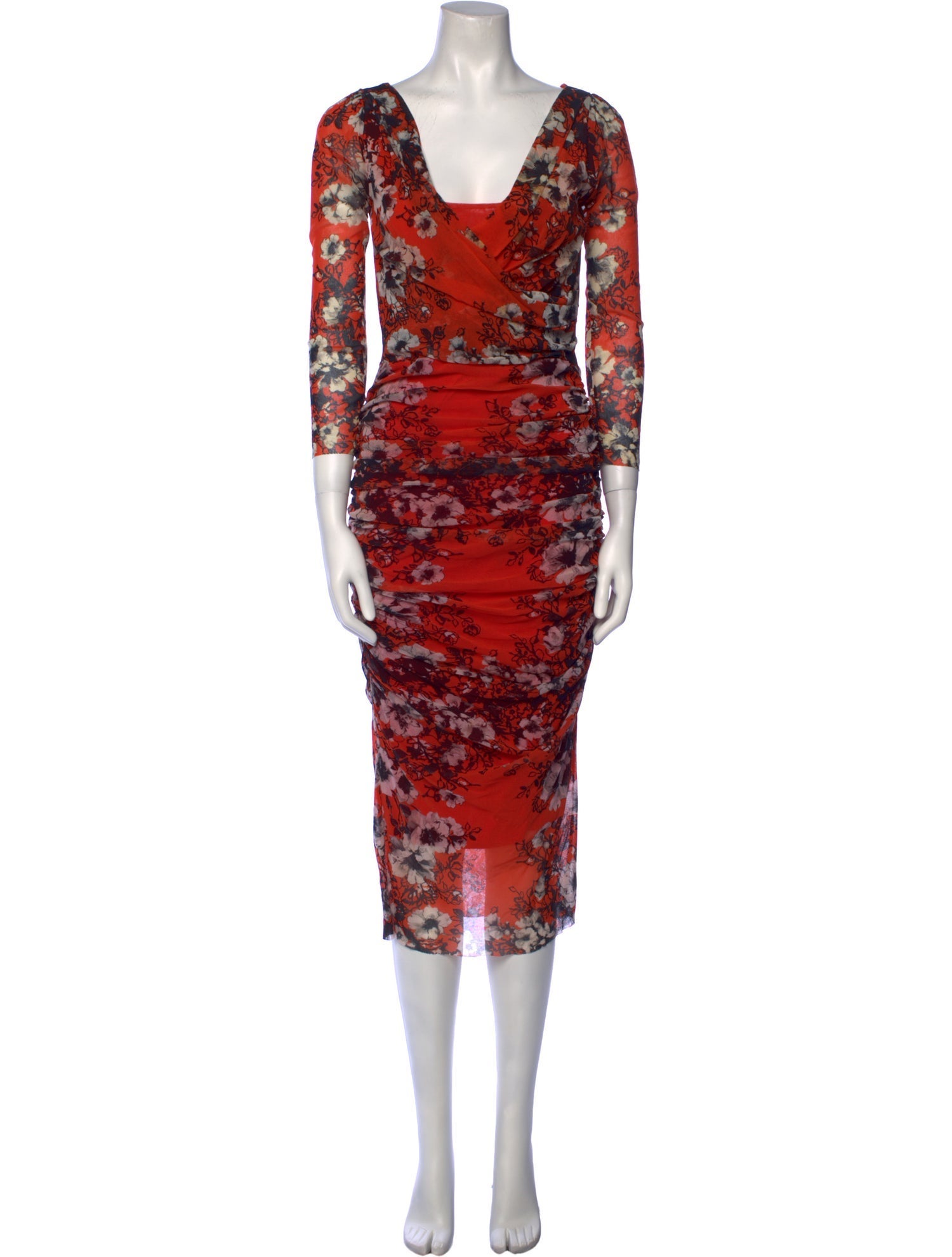 Fuzzi Printed Midi Length Dress