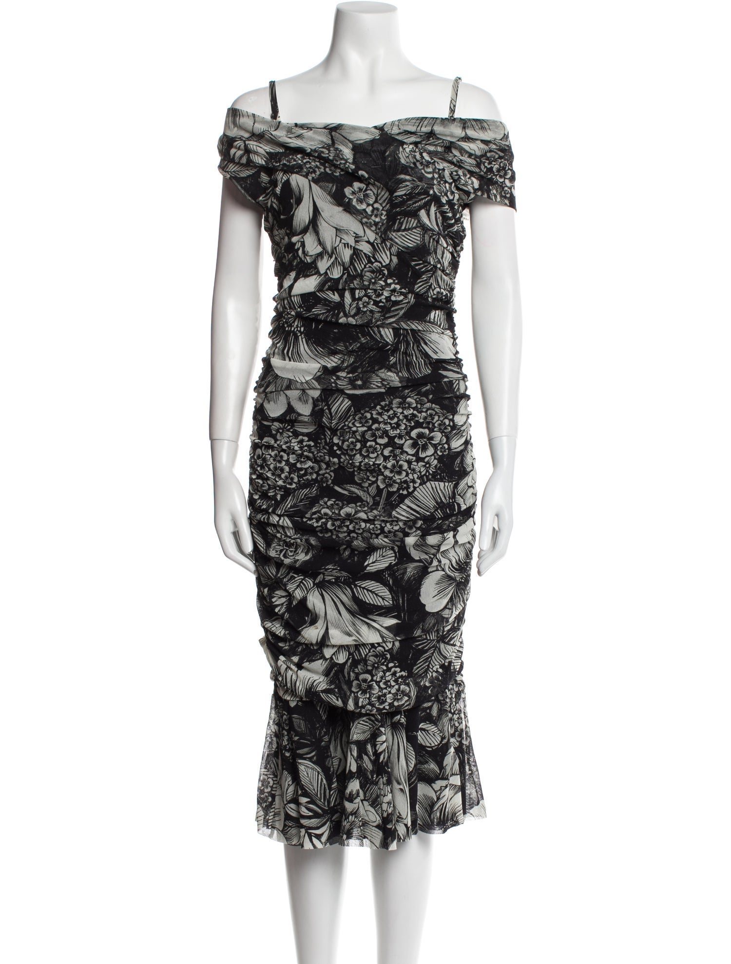 Fuzzi Printed Midi Length Dress