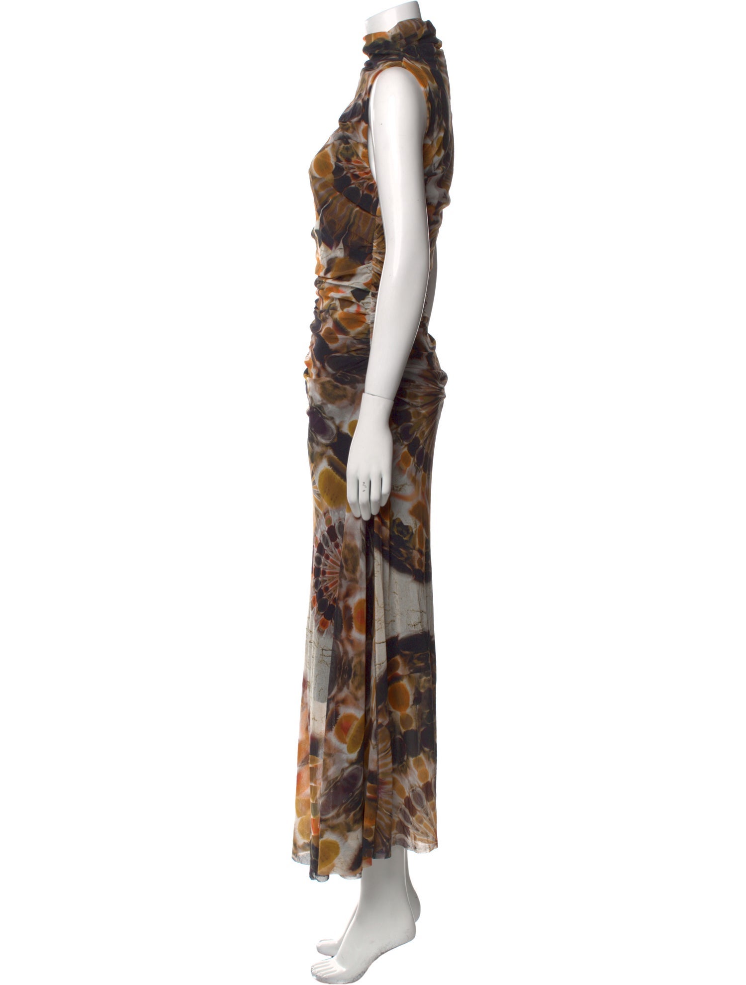 Fuzzi Printed Long Dress w/ Tags