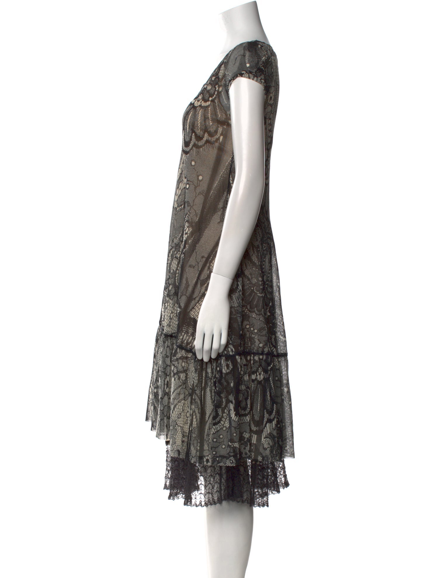 Fuzzi Printed Knee-Length Dress