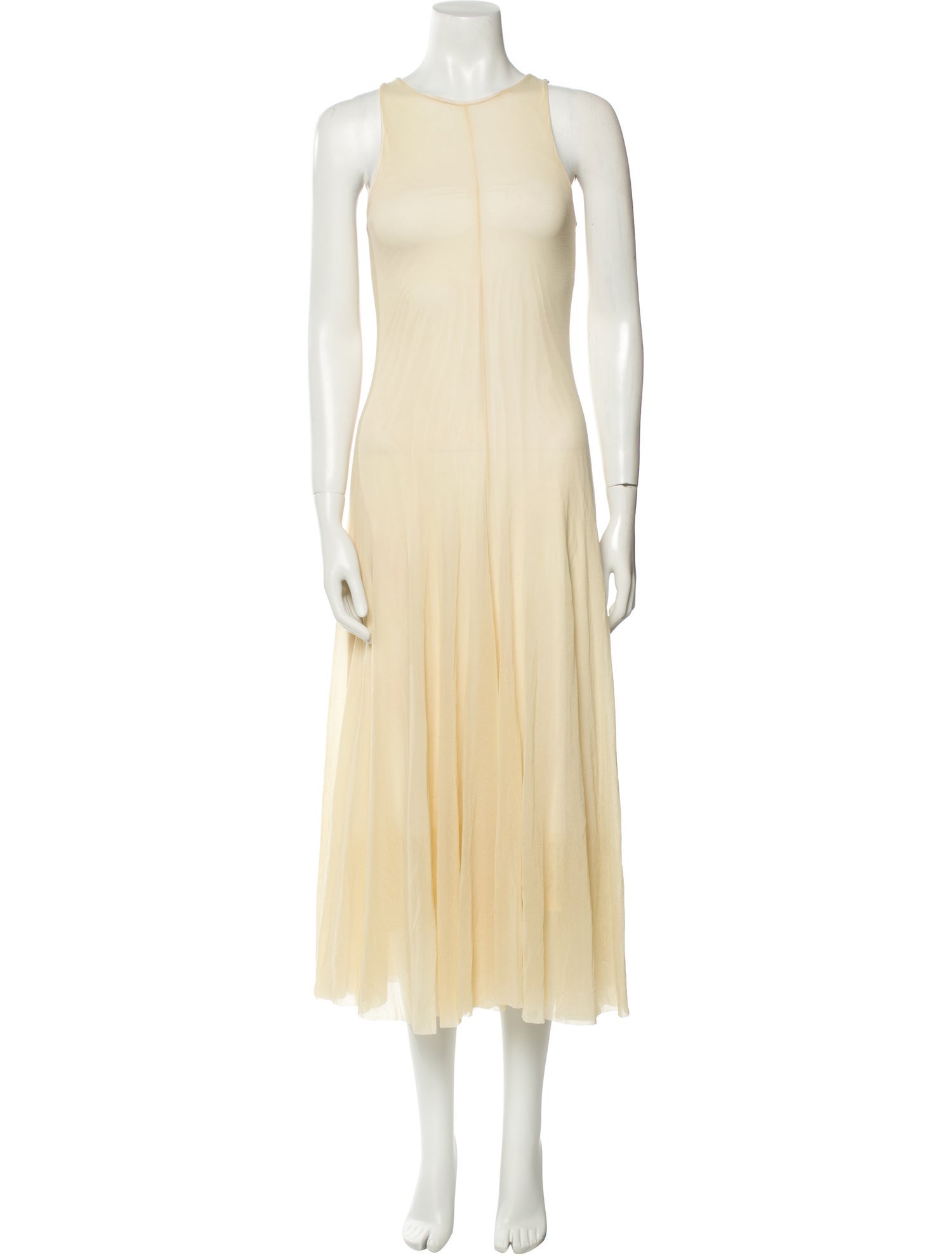 Fuzzi Crew Neck Long Dress