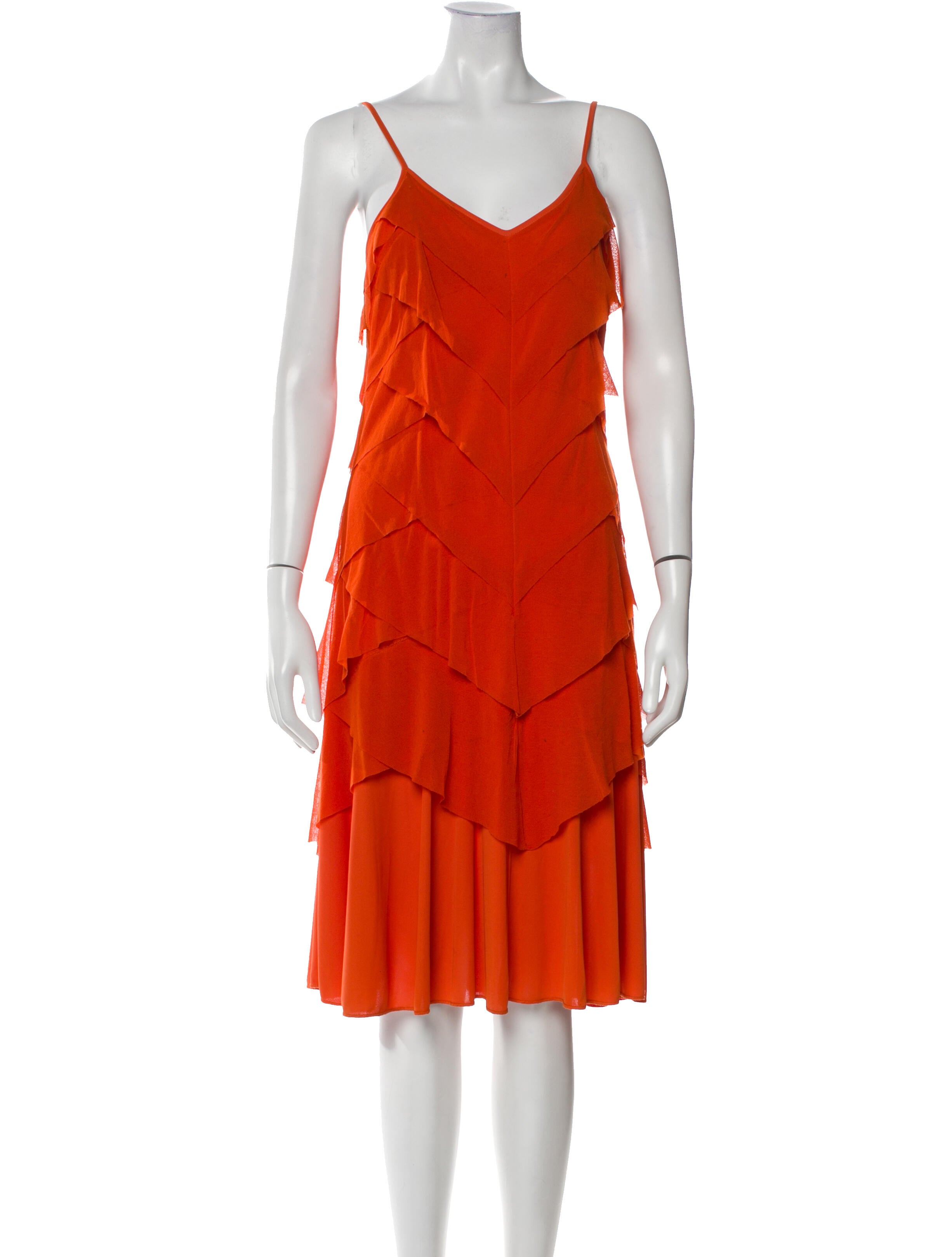 Fuzzi V-Neck Knee-Length Dress