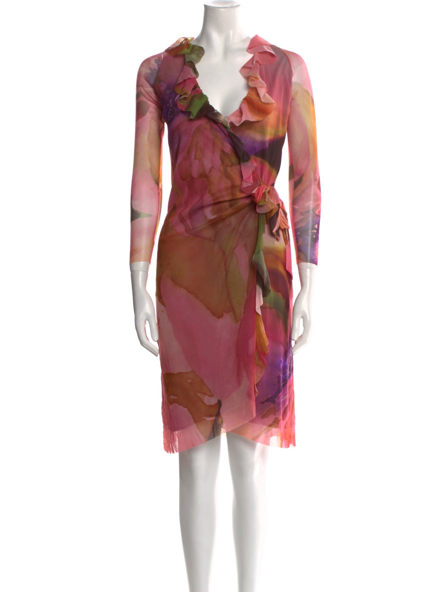 Fuzzi Printed Knee-Length Dress