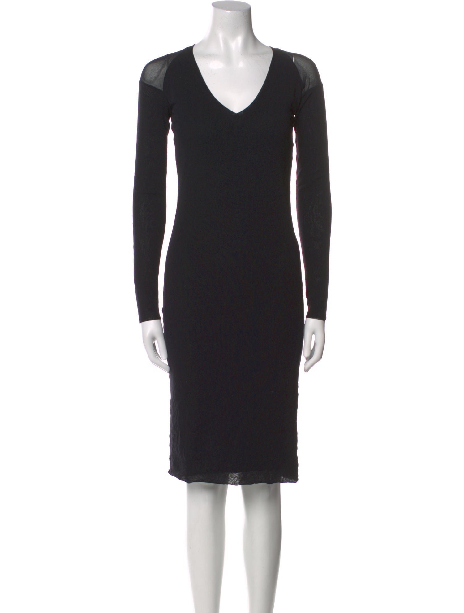 Fuzzi V-Neck Knee-Length Dress