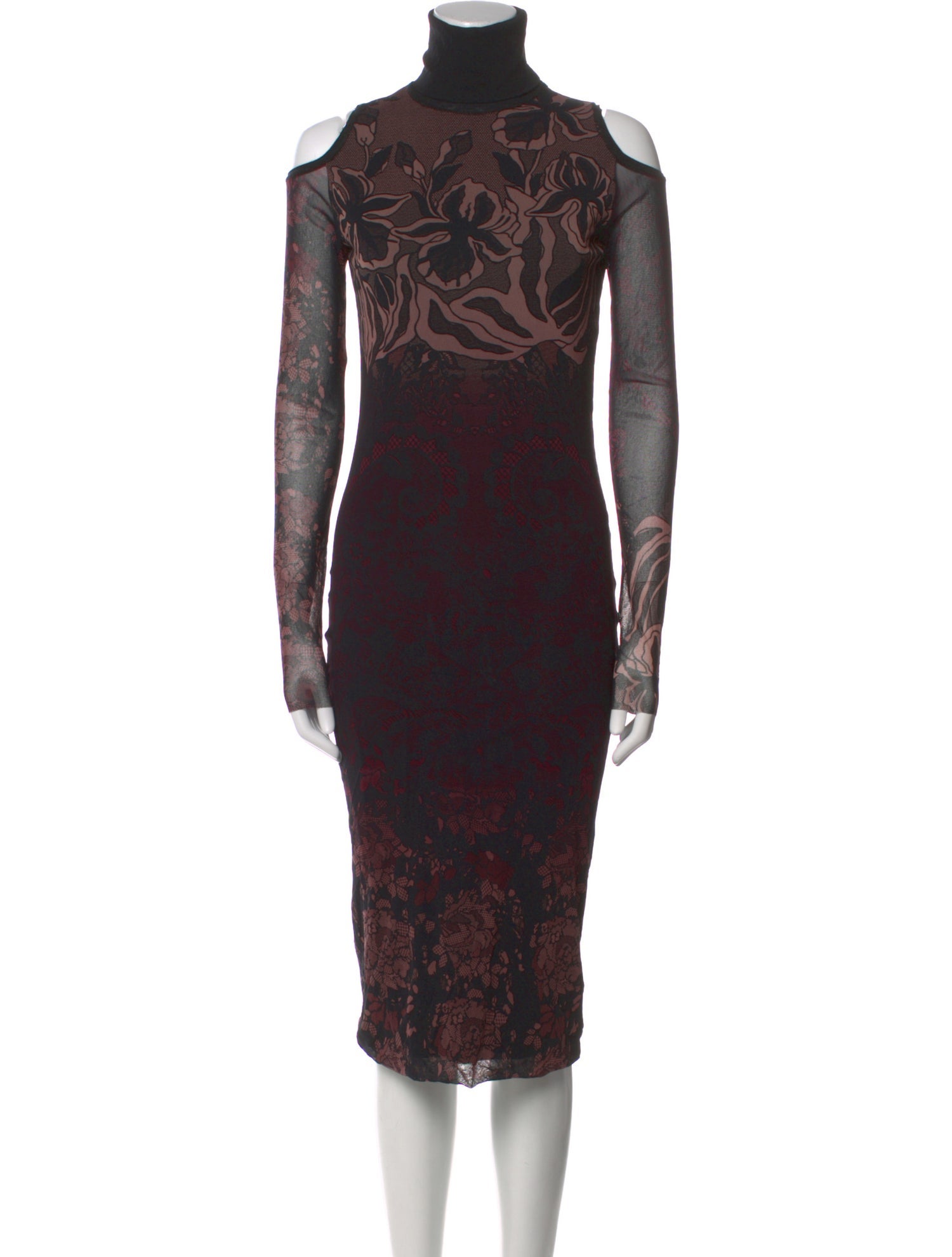 Fuzzi Printed Midi Length Dress