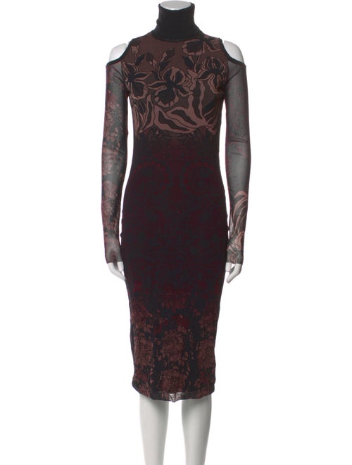 Fuzzi Printed Midi Length Dress
