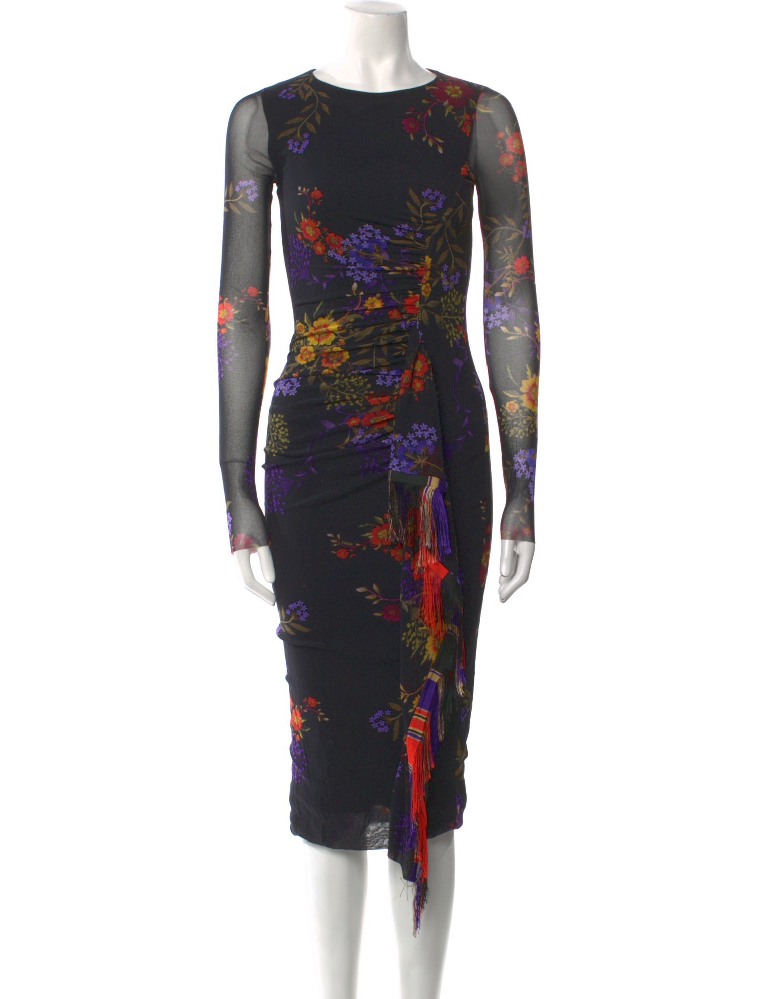 Fuzzi Nylon Midi Length Dress