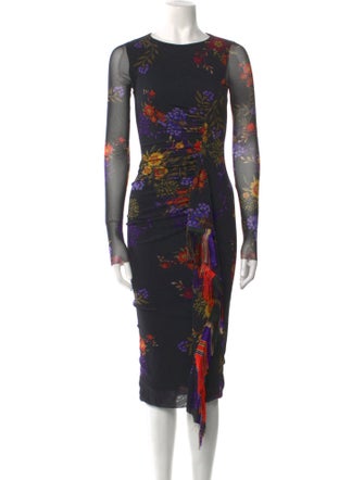 Fuzzi Nylon Midi Length Dress